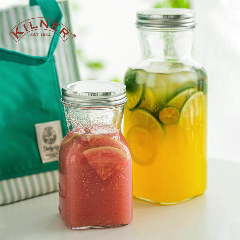 玻璃瓶密封瓶Kilner泡酒瓶子果汁杯便携外带储存密封罐牛奶饮料瓶