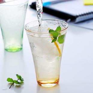 水玻杯透明彩色玻璃璃杯高颜办值公室喝杯子家用套装 GC206日式 水