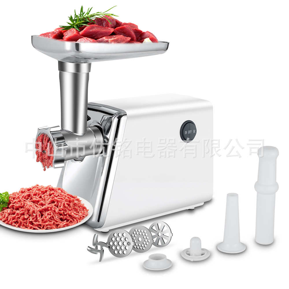 Meat grinder小型家用电动绞肉机多功能商用灌肠机辣椒蒜泥肉馅机