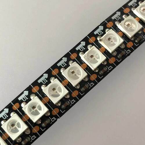 WS2812B幻彩LED灯带5V全彩灯条5050灯珠内置IC炫彩 非标定制专拍