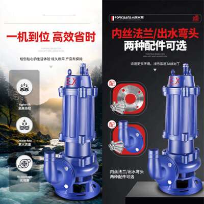 防爆潜水排污泵ex国标潜污泵380V三相矿厂加油站集水坑污水泵