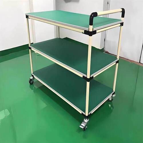 工厂实验室移动小推车工具车防静电周转车多层精益管物料架车间