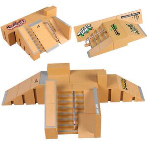 Mini Alloy Finger Skating Board Venue Combination Toys Child