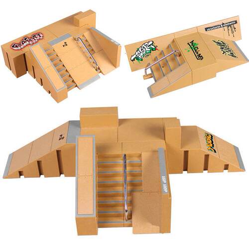 Mini Alloy Finger Skating Board Venue Combination Toys Child