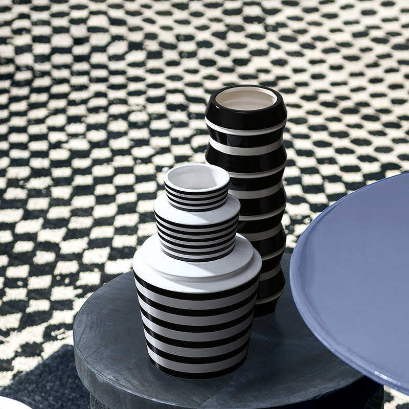 Best west 北欧简约几何线条高档陶瓷花瓶花盆轻奢家居样板间软装,家居饰品,花瓶,淘宝优惠券,粉丝福利购,淘宝优惠卷