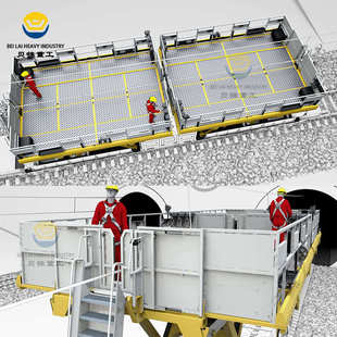 移动式高铁隧道线路铺设检修高空升降机作业平台轨道自行式升降机