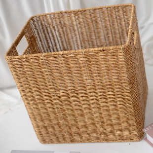 大号批发框铁方形篮织筐杂物日用收纳客厅物藤编仿储藤编定制家居
