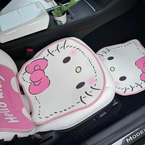 HelloKitty汽车坐垫夏季女神车内装饰座椅冰凉垫子四季通用全包