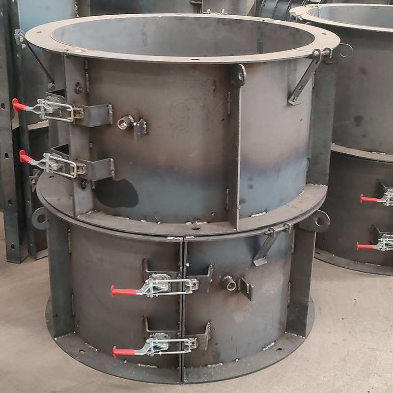 钢模检查井市政道路圆形雨水混凝土现浇井模具具检查井排污钢模具