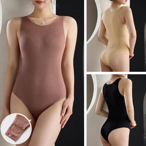 Open end shapewear, belly hugging triangle jumpsuit,