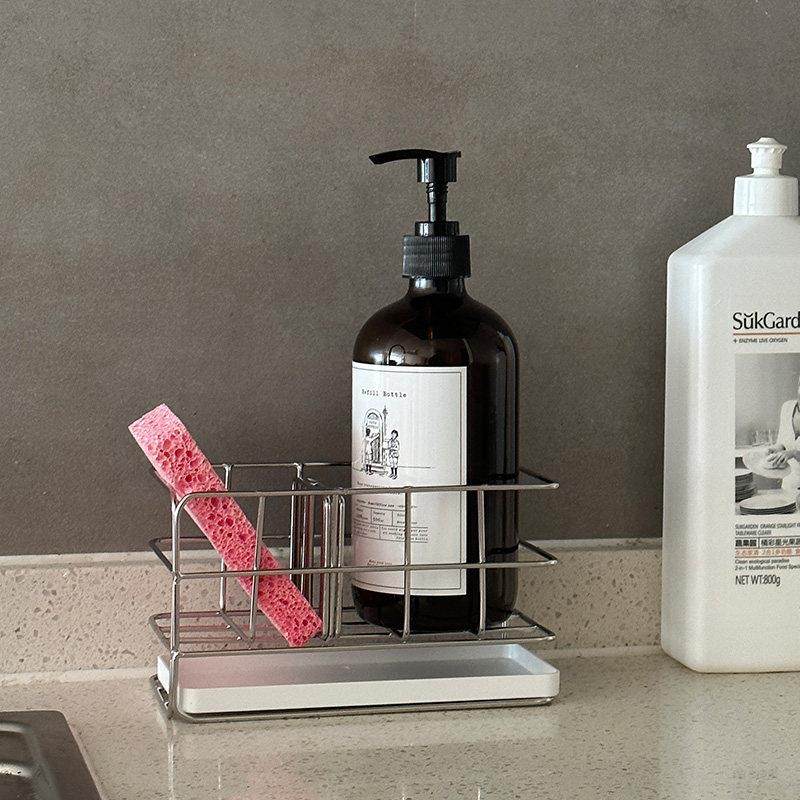 厨房海绵沥水架厨房洗洁精海绵收纳置物架不锈钢海绵擦收纳,厨房/烹饪用具,抹布架/厨房清洁收纳架,淘宝优惠券,粉丝福利购,淘宝优惠卷