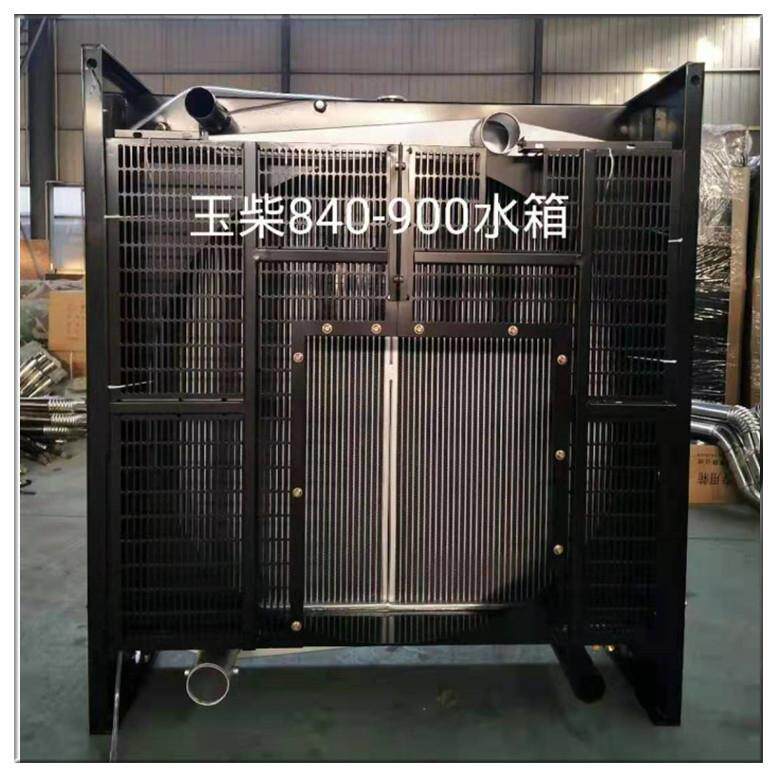玉柴发电机组配套的发动机散热器中冷器 护网连接管路水箱风扇叶图片