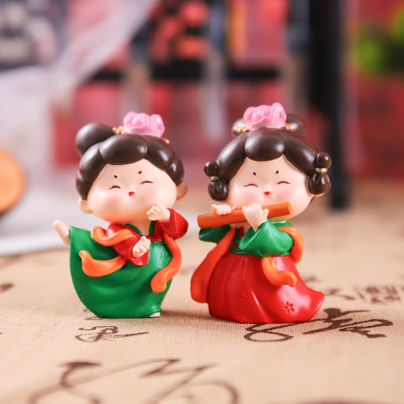 古风文创纪品念1056-2唐仕女艺礼品摆件工家居桌面装品旅游伴饰手