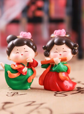 古风文创纪品念1056-2唐仕女艺礼品摆件工家居桌面装品旅游伴饰手