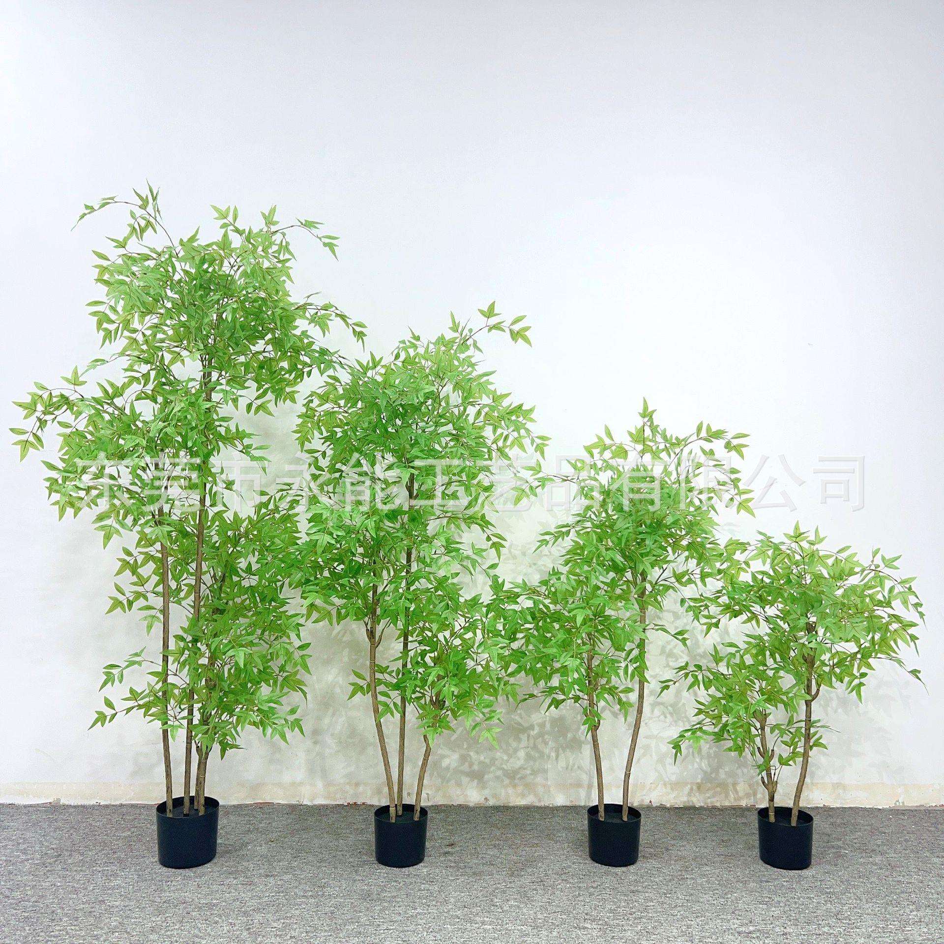 真绿植南竹大型高端轻奢客厅饰假花室内仿天生植物仿装落地YN-443