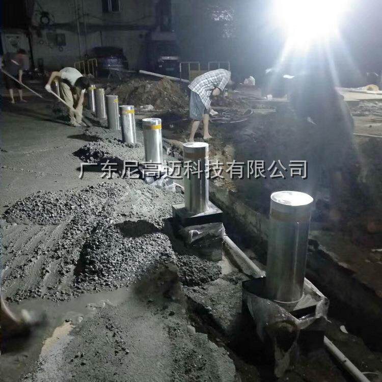 清远校门口电动遥控升降柱单位全自动液压路桩潭州会展中心升降桩
