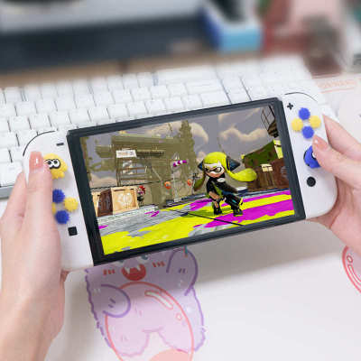 鱿鱼帽按键 硅胶硅胶贴按键方向 帽手柄switchjoycon摇杆ns按键贴