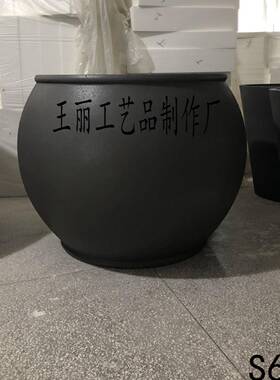 简约玻璃钢时尚落地圆形花器商场花盆户户外外种植极简新款家居