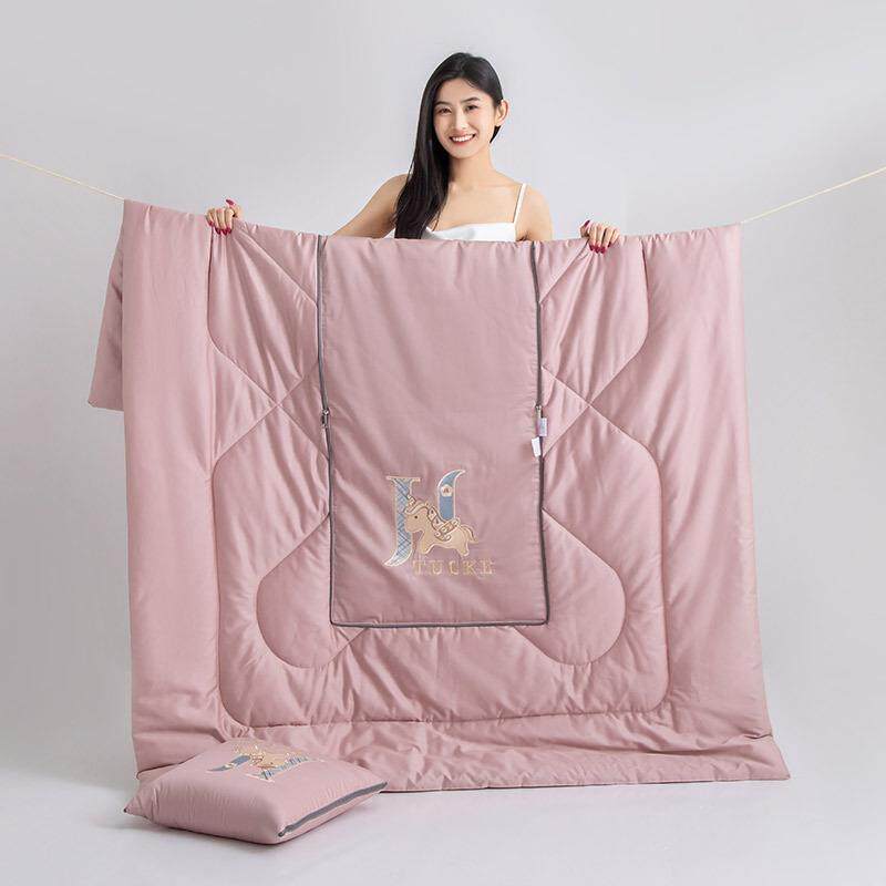 A类抱枕被两用车载靠垫办公室午睡便携二合一枕头被 四季通用