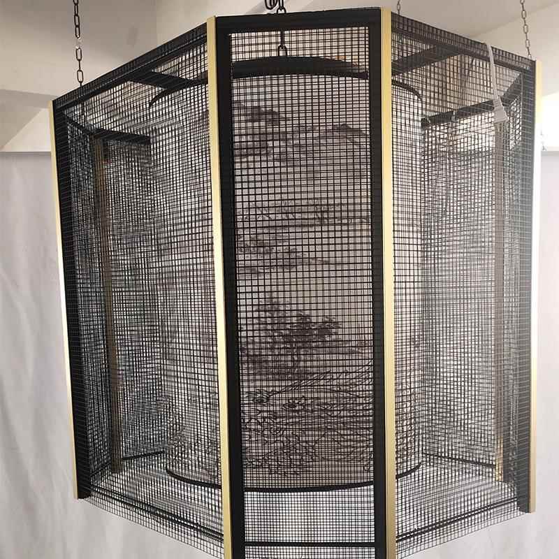 家设计非标民宿式形吊灯酒325店旅馆展厅复古新中式六中边大le厂d