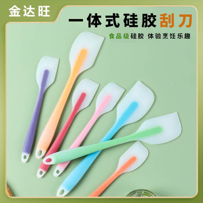 工厂半透明硅胶刮刀奶油抹刀小号半透硅胶刮刀家用硅胶抹刀工具