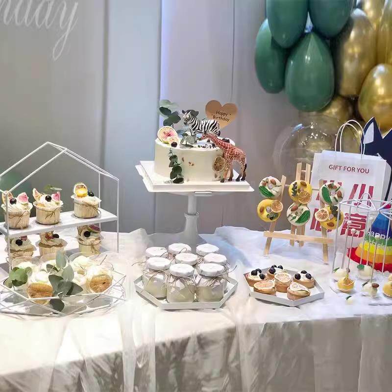 欧式甜品台摆件蛋糕甜点展示架摆台架子点心架托盘下午茶冷餐茶歇