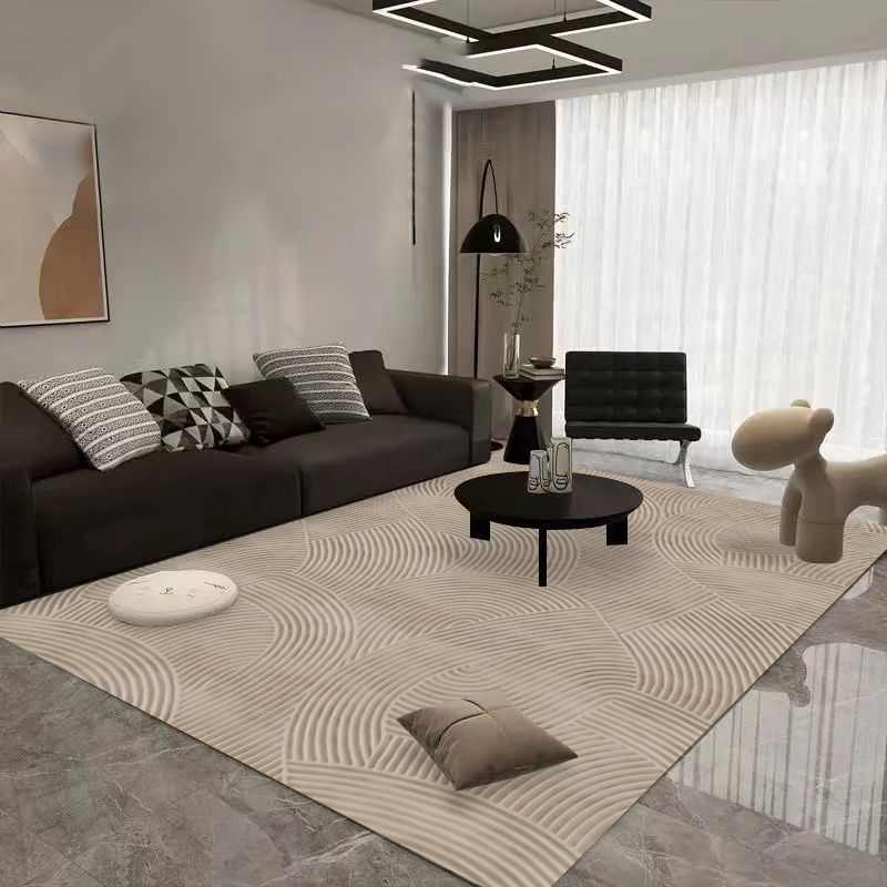 现代简约客厅地毯家用加厚沙发茶几地垫高级感卧室大面积满铺垫子