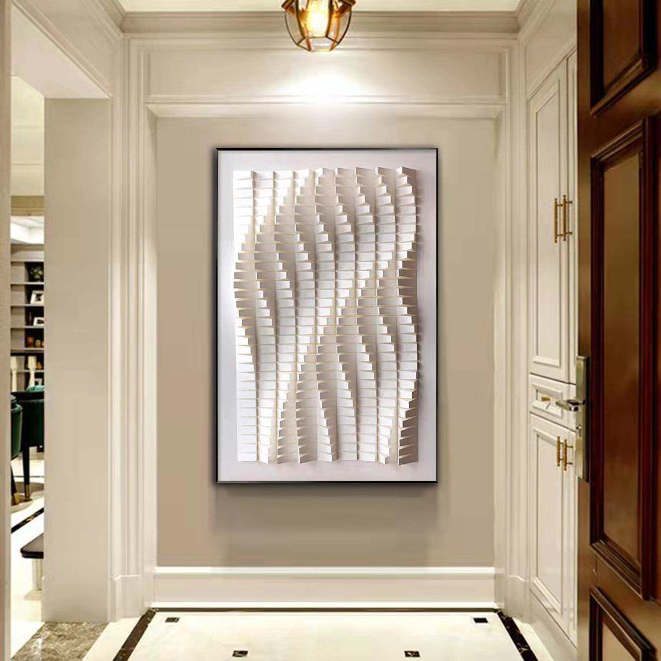 壁画玄关客厅卧室挂画沙发背景墙装置画3立体装饰画立体浮雕简约