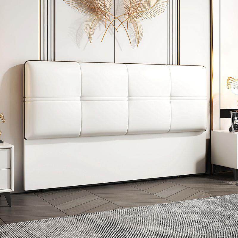 网红225DFQ111新款床木头靠垫软室包大靠背实简约现代贴墙背板家