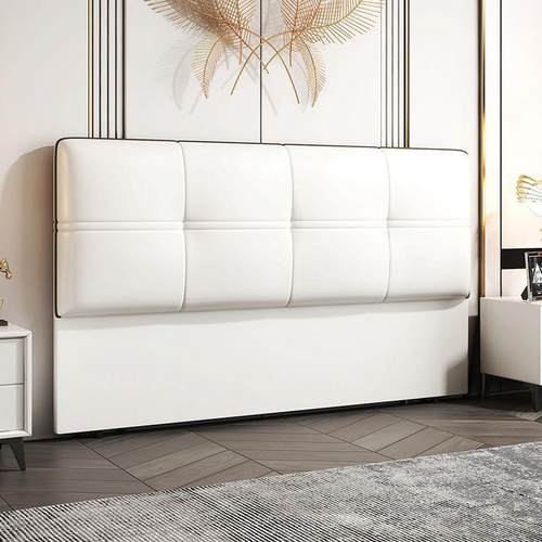 网红225DFQ111新款床木头靠垫软室包大靠背实简约现代贴墙背板家