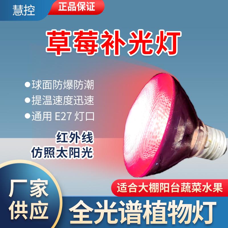 慧控草莓补光灯增温灯 番茄生长灯红色果实植物灯 大棚温室补光灯