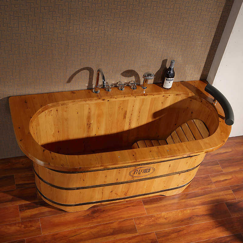 川浴木桶香柏木质浴缸洗澡桶沐浴桶浴盆成人泡澡桶实木浴桶带龙头,家庭/个人清洁工具,沐浴桶/沐浴盆,淘宝优惠券,粉丝福利购,淘宝优惠卷