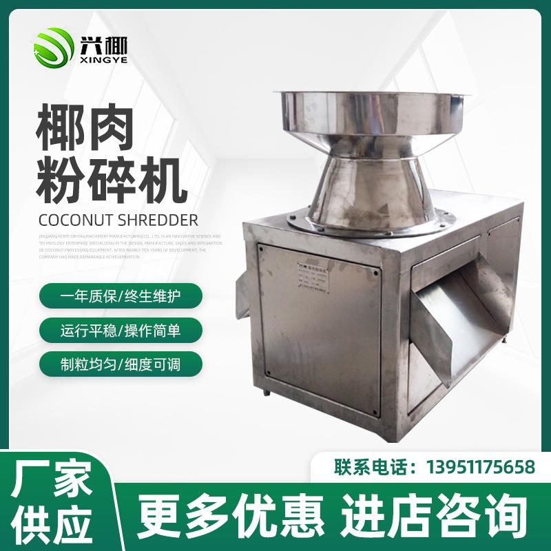 厂家供应食品粉碎机大型商业椰肉研磨机椰子肉粉碎设备
