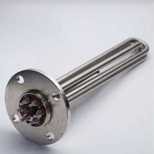 不锈钢115法兰加热管380v导热油锅炉水箱加热器工业加热棒大功率