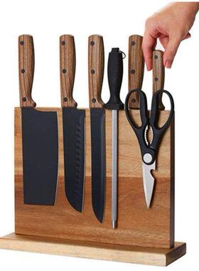 Magnetic Knife Block Holder Rack Home Kitchen Storage Stand