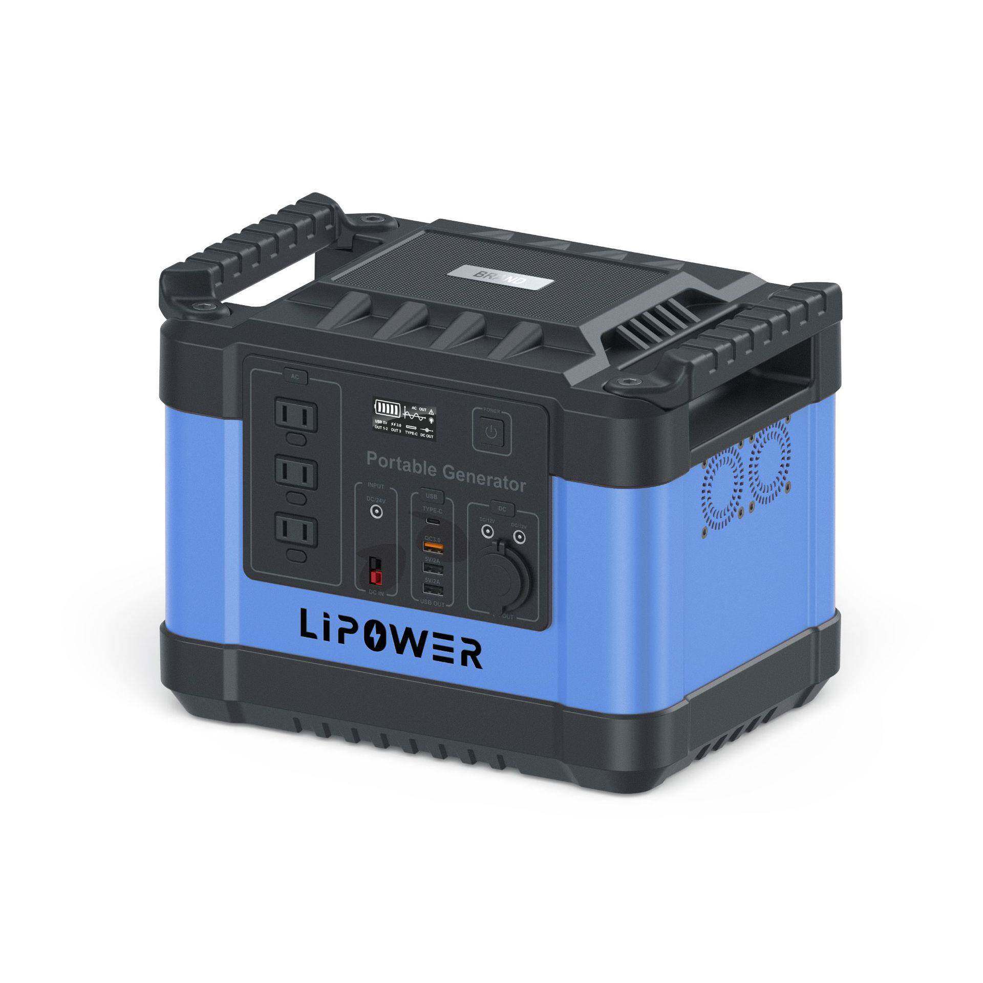 新品1500W户外移动储能电源日式露营便携电源站太阳能应急储能箱