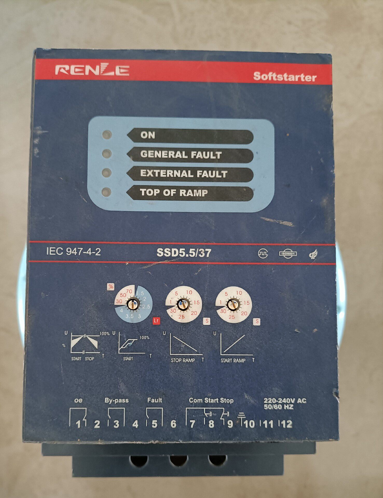 上海雷诺尔，RENLE机软起动器，原装拆机件， IEC 94