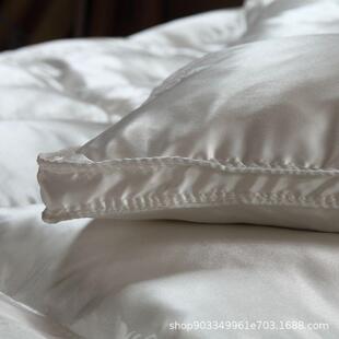 高端绒被8加真丝提花白鹅wtm037绒被芯冬季 厚保羽暖吊吊绒鹅9绒被