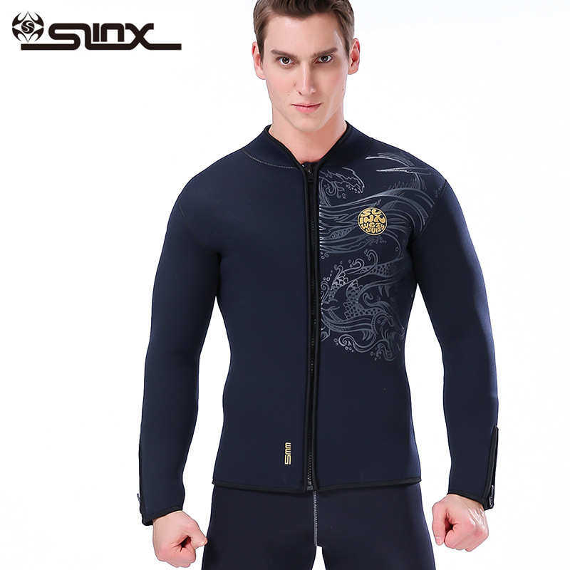 上衣slinx夹克分体潜水服潜水潜水保暖 冲浪潜水内里5mm衣绒加厚