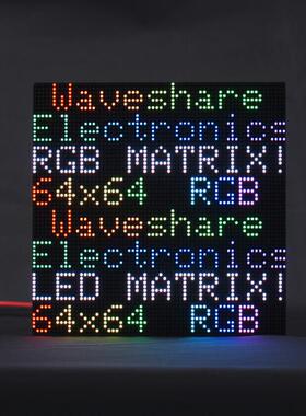 RGB-Matrix-P2-64x64全彩LED点阵2mm间距显示屏64×64亮度可调