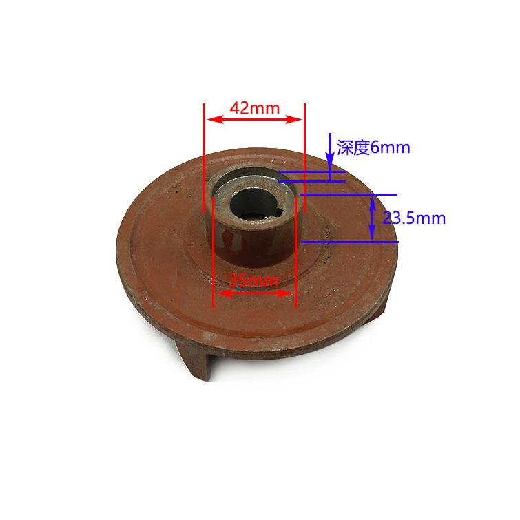 农用林3水叶轮1 6817寸0连体三寸抽吸水园泵配件自吸泵涡泵轮水子