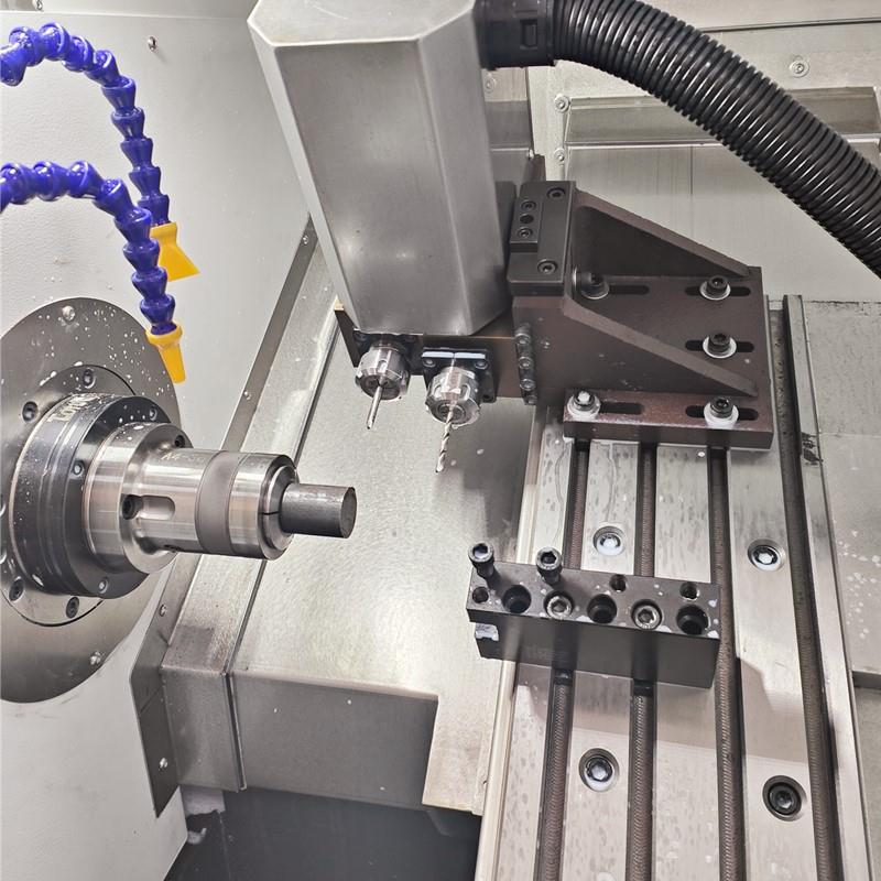 三轴五轴数控系统微控斜轨数控车床卧式车铣复合数控机床厂家