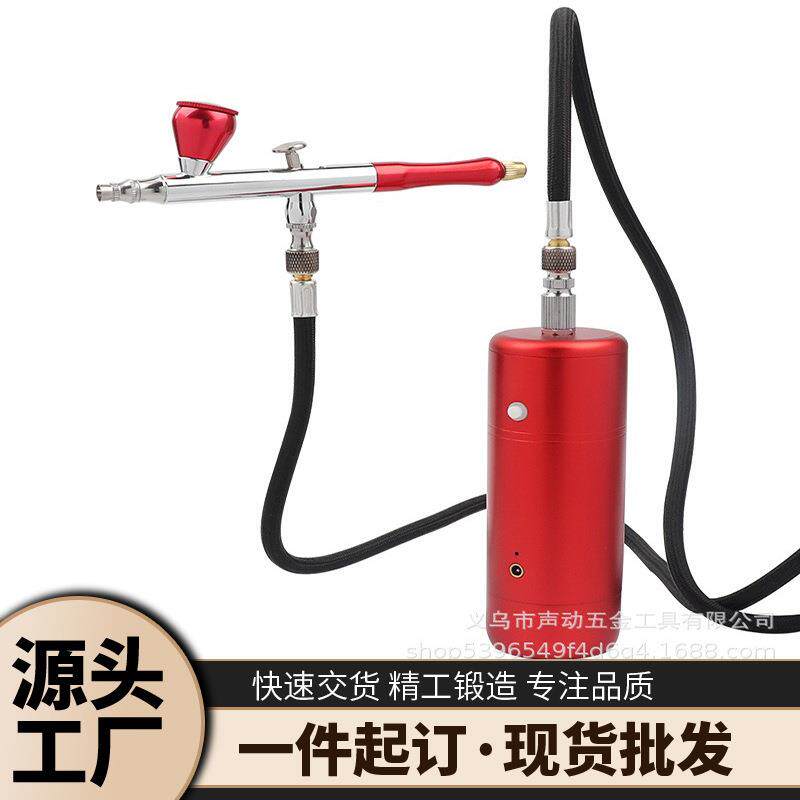 两用手持迷你喷绘泵美工泵带编织管20cc40cc气泵喷笔微型注氧仪
