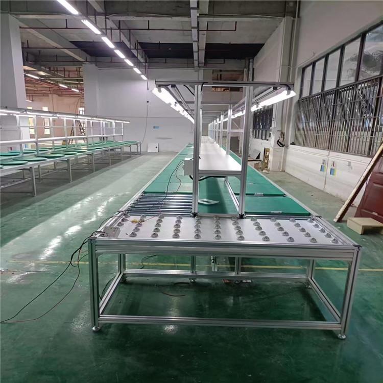 厂家供应工装板滚筒生产线 车间U型环形流水线 无动力组装线