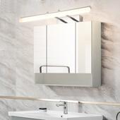 浴室缩柜led镜前卫灯生间简约可伸调轻节镜柜专用奢化8018妆镜子