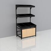 生鲜94超市货架优精品水果店瓜选果架木蔬菜货架展示钢散称零食货