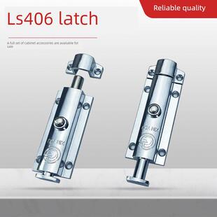 弹跳插销 LS406弹簧按钮插销3寸404按钮门窗柜门防盗锌合金4寸明装