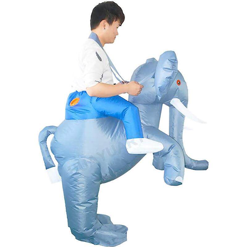 万圣节骑行人偶服跨境大象cos充气服圣诞节装扮坐骑动物表演演出