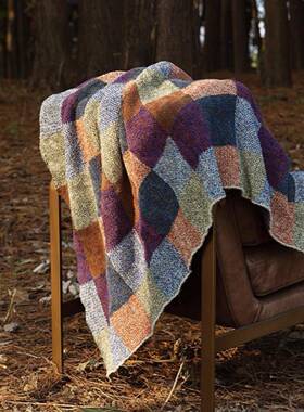 A母婴复古高档格子类美拉保德半边绒针织WT129线盖毯居家毛针织毯