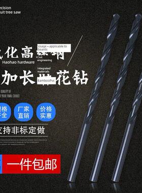 高速钢直柄加长钻麻花钻头氮化2 3 4 6 8 10 12 14 15X160 200mm